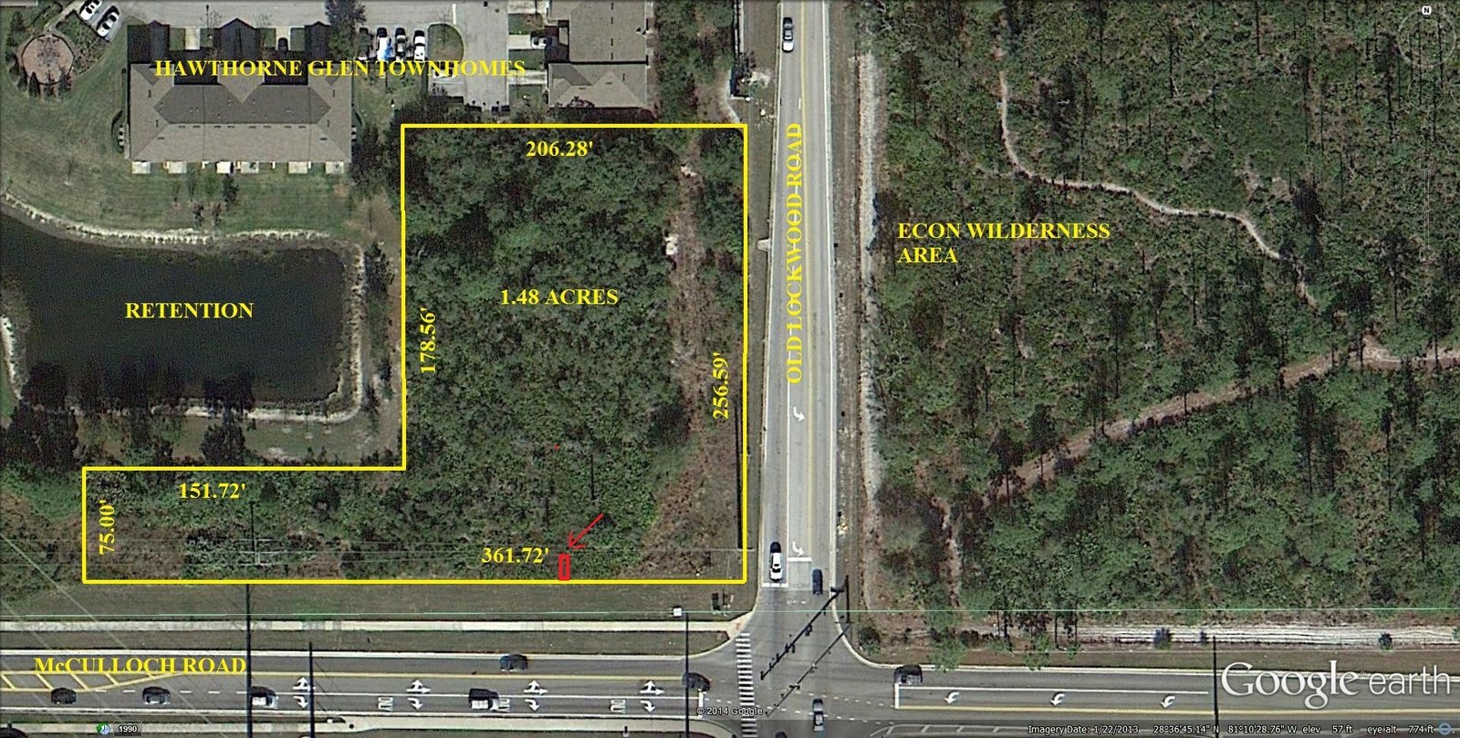 McCulloch and Old LockwoodUCF Area Land FOR SALE on McCulloch Road
