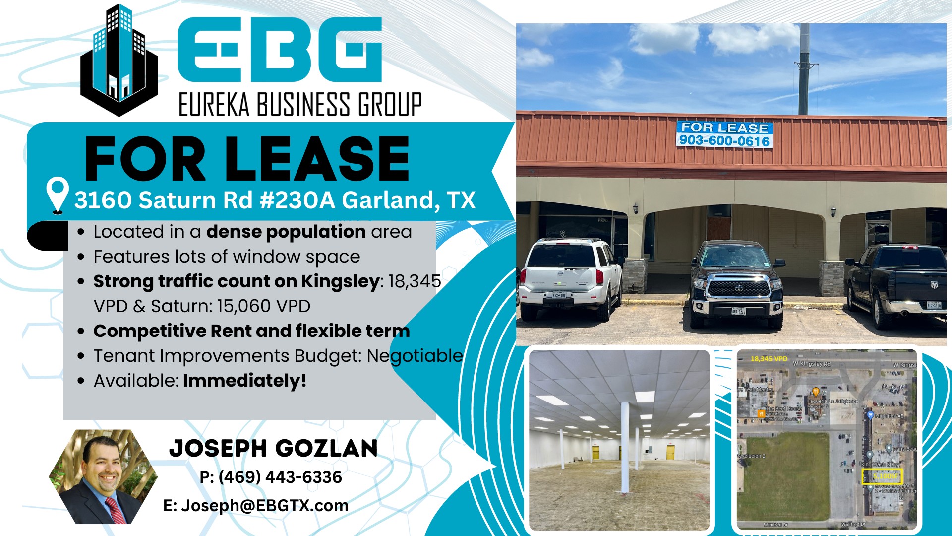 Great Retail Space in Vibrant Garland, TX Shopping Center