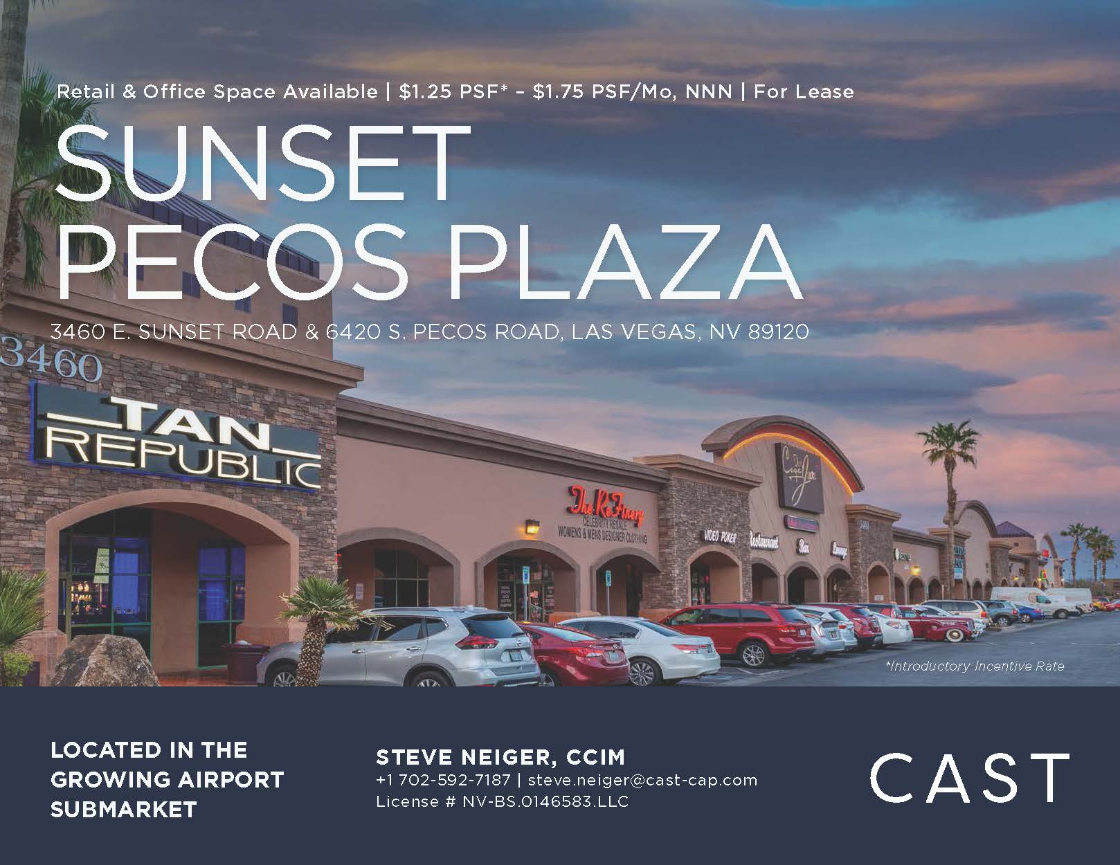 Sunset Pecos Plaza
