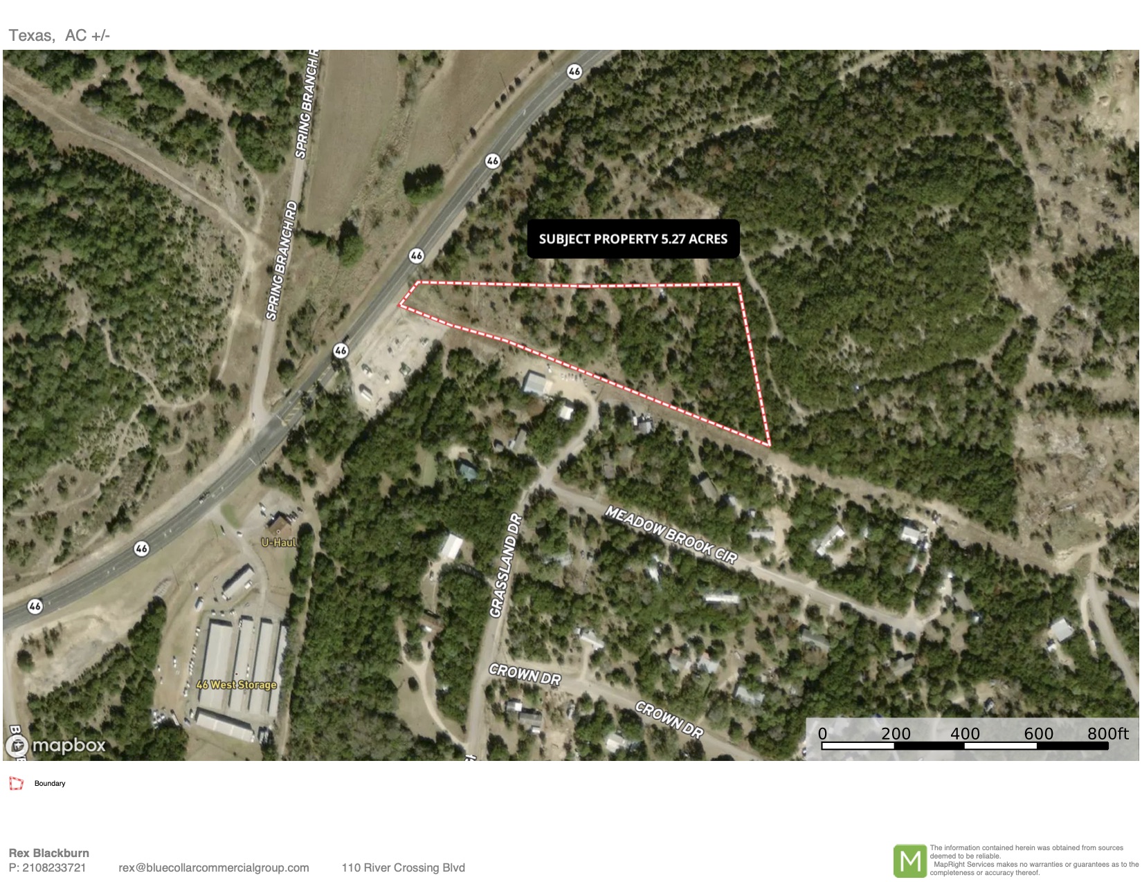 5.27 Commercial Acres in Bulverde, TX