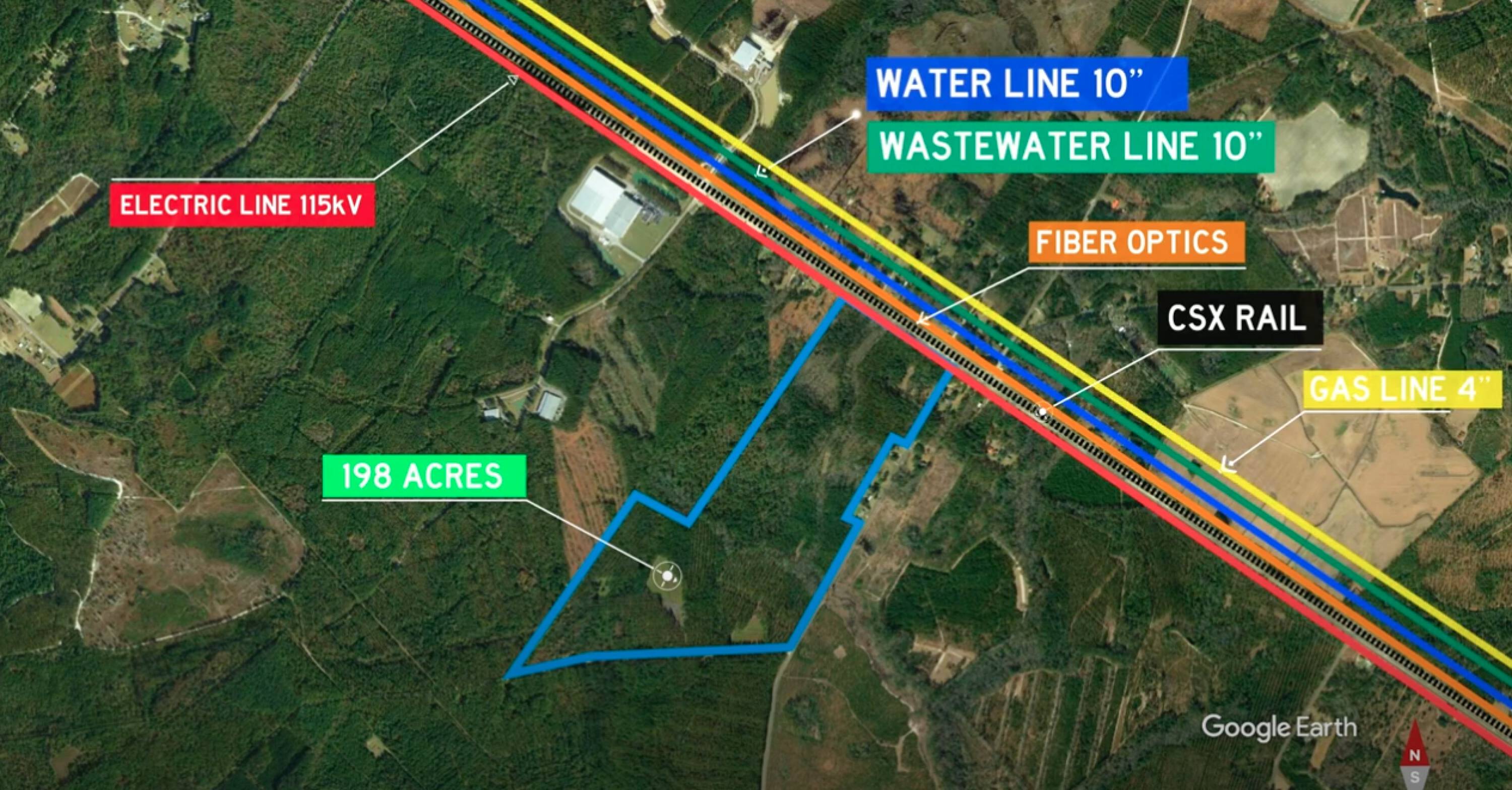 HALFWAY BETWEEN SAVANNAH & CHARLESTON PORTS - 190.23 Acres - 5 Miles From Exit 38 on I-95 | FOREIGN TRADE ZONE STATUS.