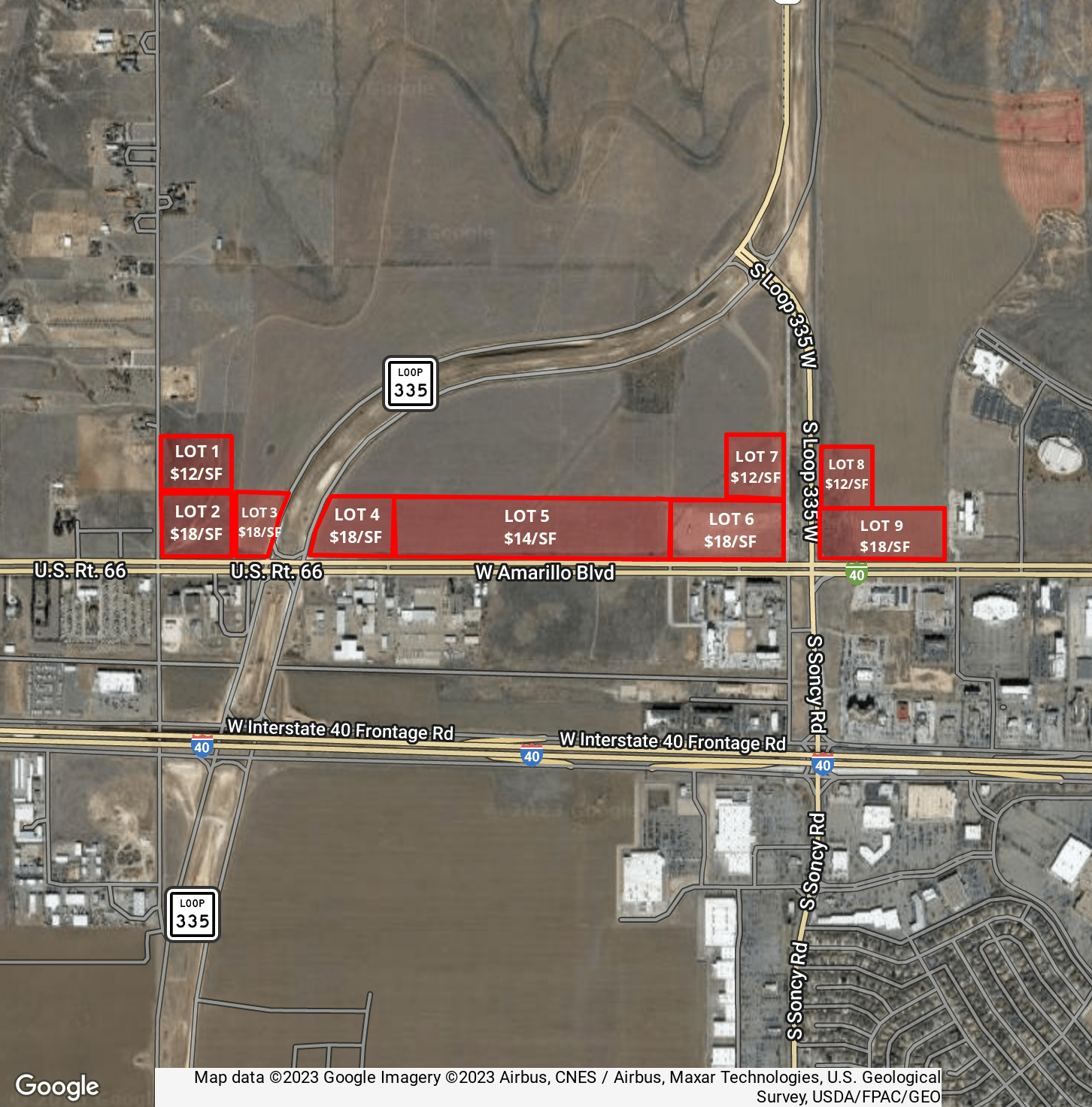 Land -Agricultural (Not Zoned) in Amarillo