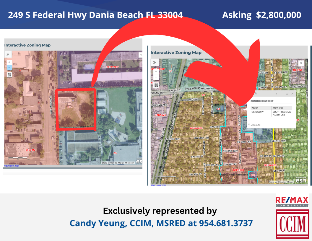 0.88 AC LOT with 200 FT Frontage on Federal Highway, 249 South Federal Highway, Dania Beach, FL 33004