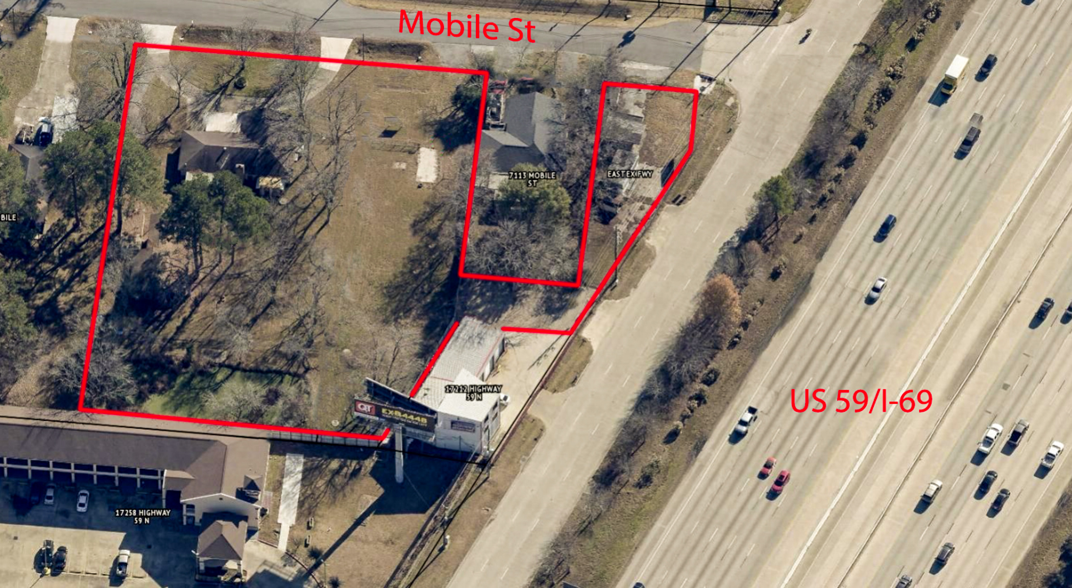 1.5 AC of land with Direct access to US 59/I-69 for Sale! , 7115 Mobile Street, Humble, TX 77396