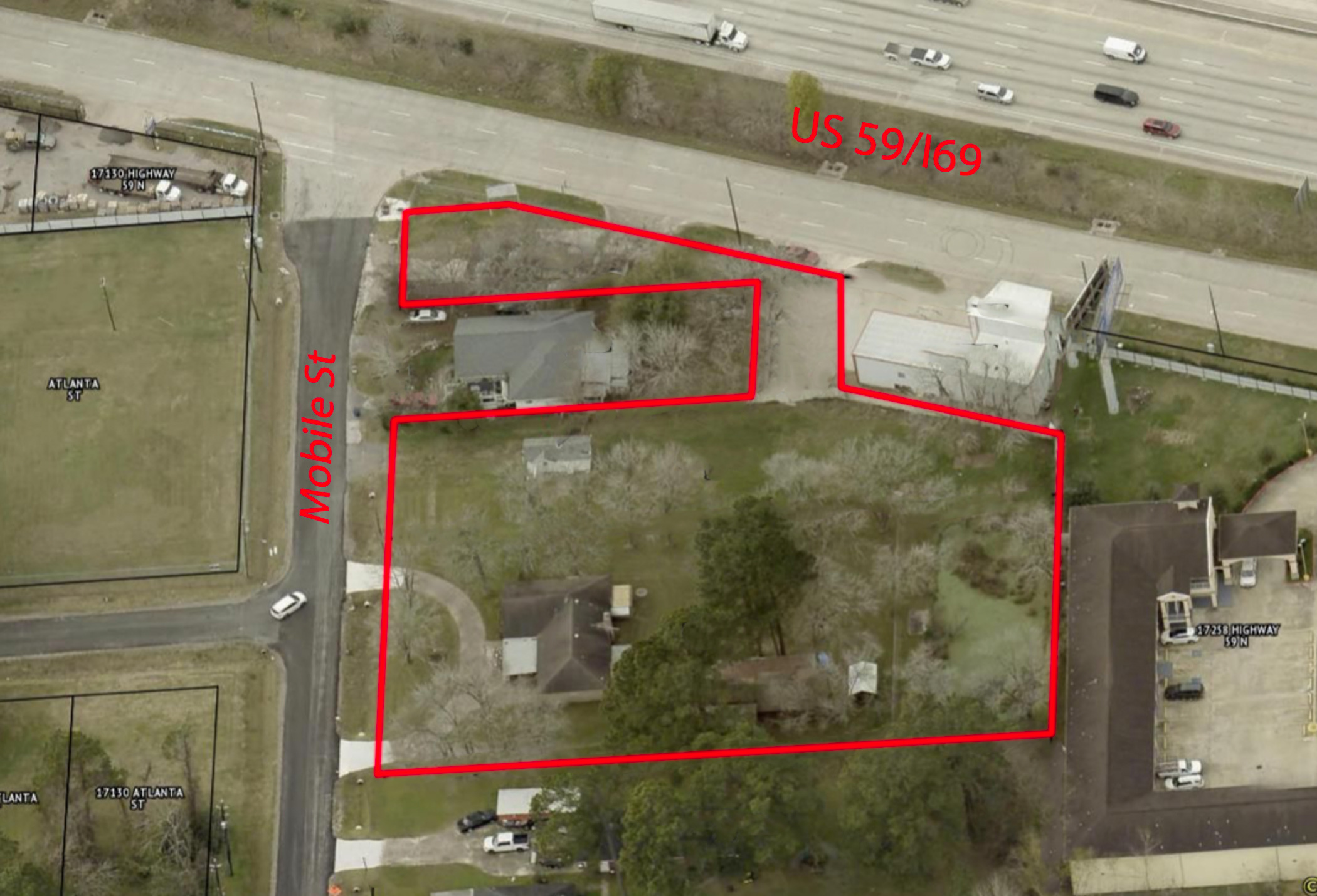 1.5 AC of land with Direct access to US 59/I-69 for Sale! , 7115 Mobile Street, Humble, TX 77396