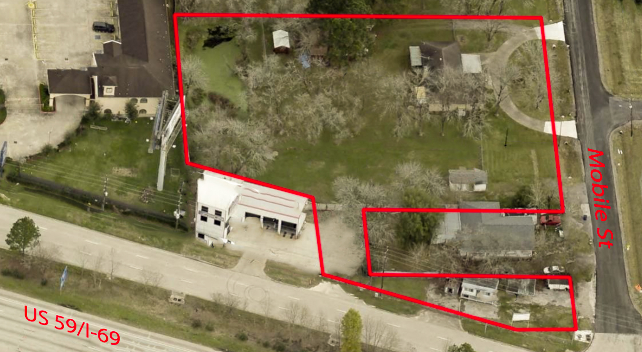 1.5 AC of land with Direct access to US 59/I-69 for Sale! , 7115 Mobile Street, Humble, TX 77396