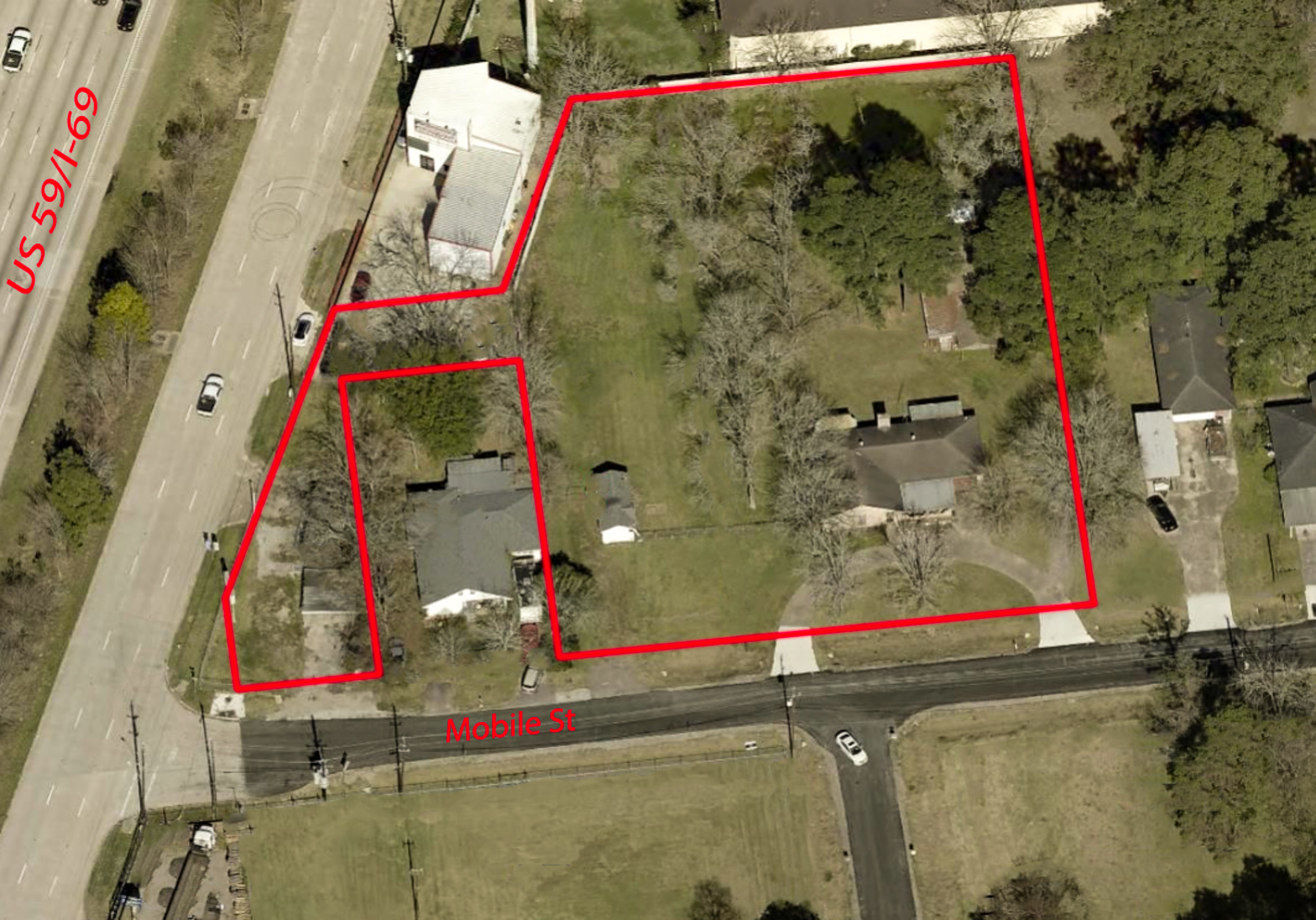 1.5 AC of land with Direct access to US 59/I-69 for Sale! , 7115 Mobile Street, Humble, TX 77396