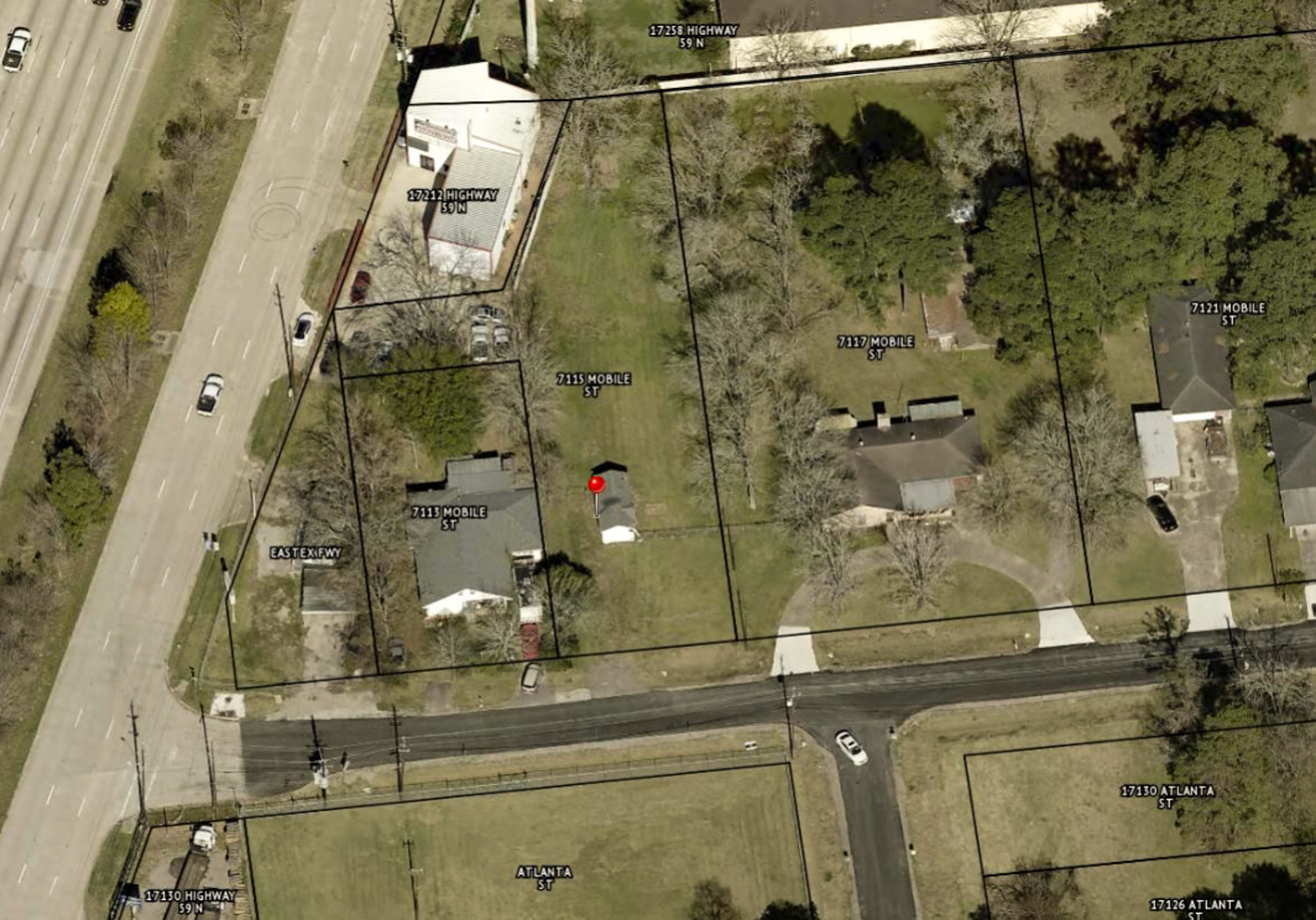 1.5 AC of land with Direct access to US 59/I-69 for Sale! , 7115 Mobile Street, Humble, TX 77396