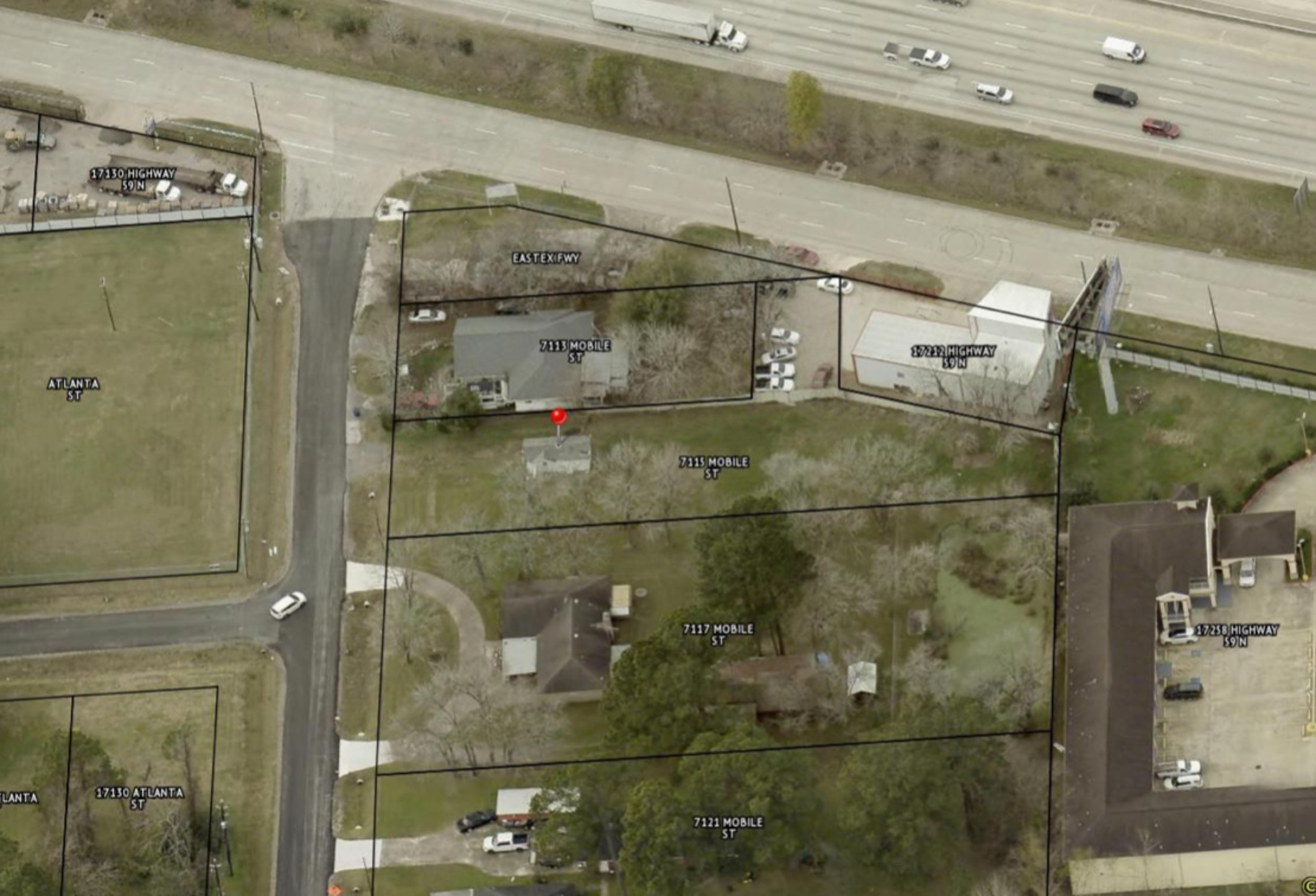 1.5 AC of land with Direct access to US 59/I-69 for Sale! , 7115 Mobile Street, Humble, TX 77396