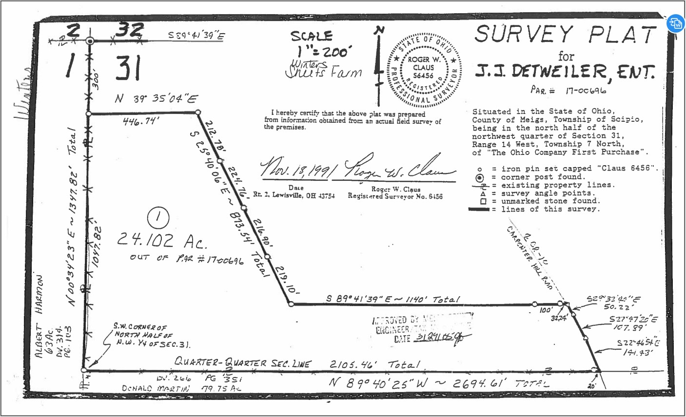 Meigs County 24.1ac Mostly Wooded, Vacant Lot, 0 Carpenter Hill Rd, Rutland, OH 45775, Rutland, OH 45775