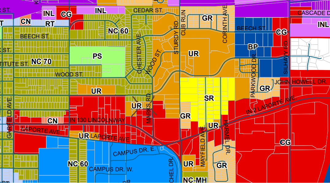 Multi-Family Zoned Lots UR Urban Residential, 1705 Firestone Lane, Valparaiso, IN 46383