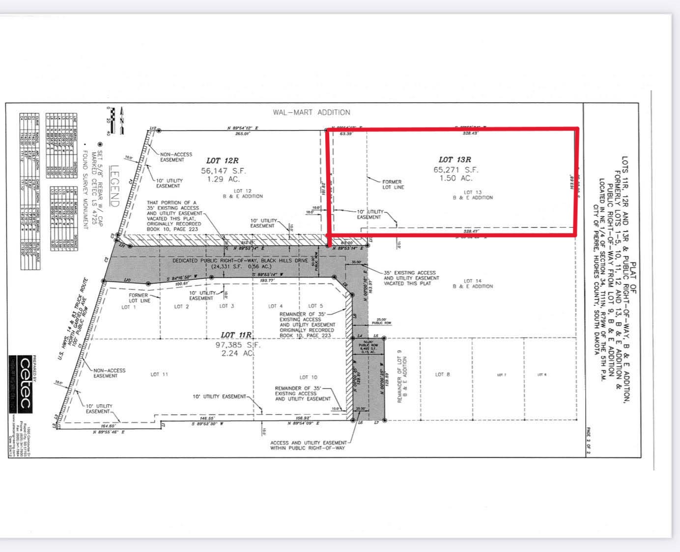 Lot 13R N Garfield Ave, North Garfield Avenue, Pierre, SD 57501