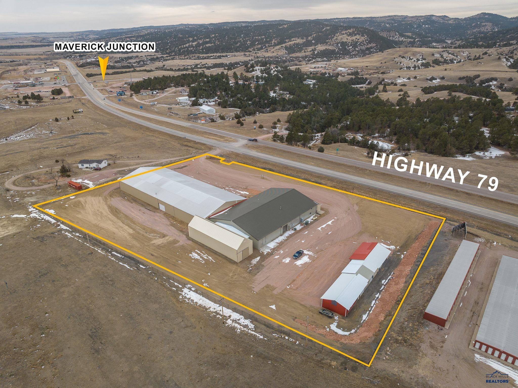 Large warehouse with office space for lease, Hot Springs, SD 57747