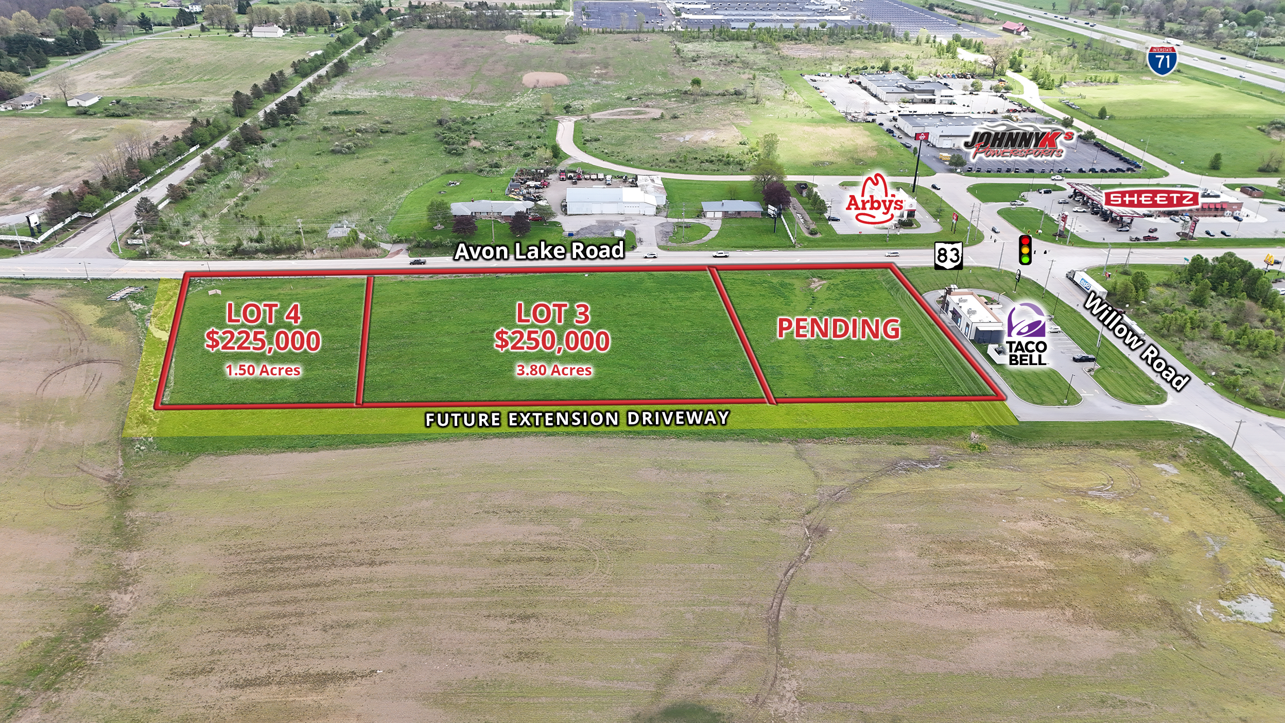 Multi-Use Land in Commercial District Near I-71