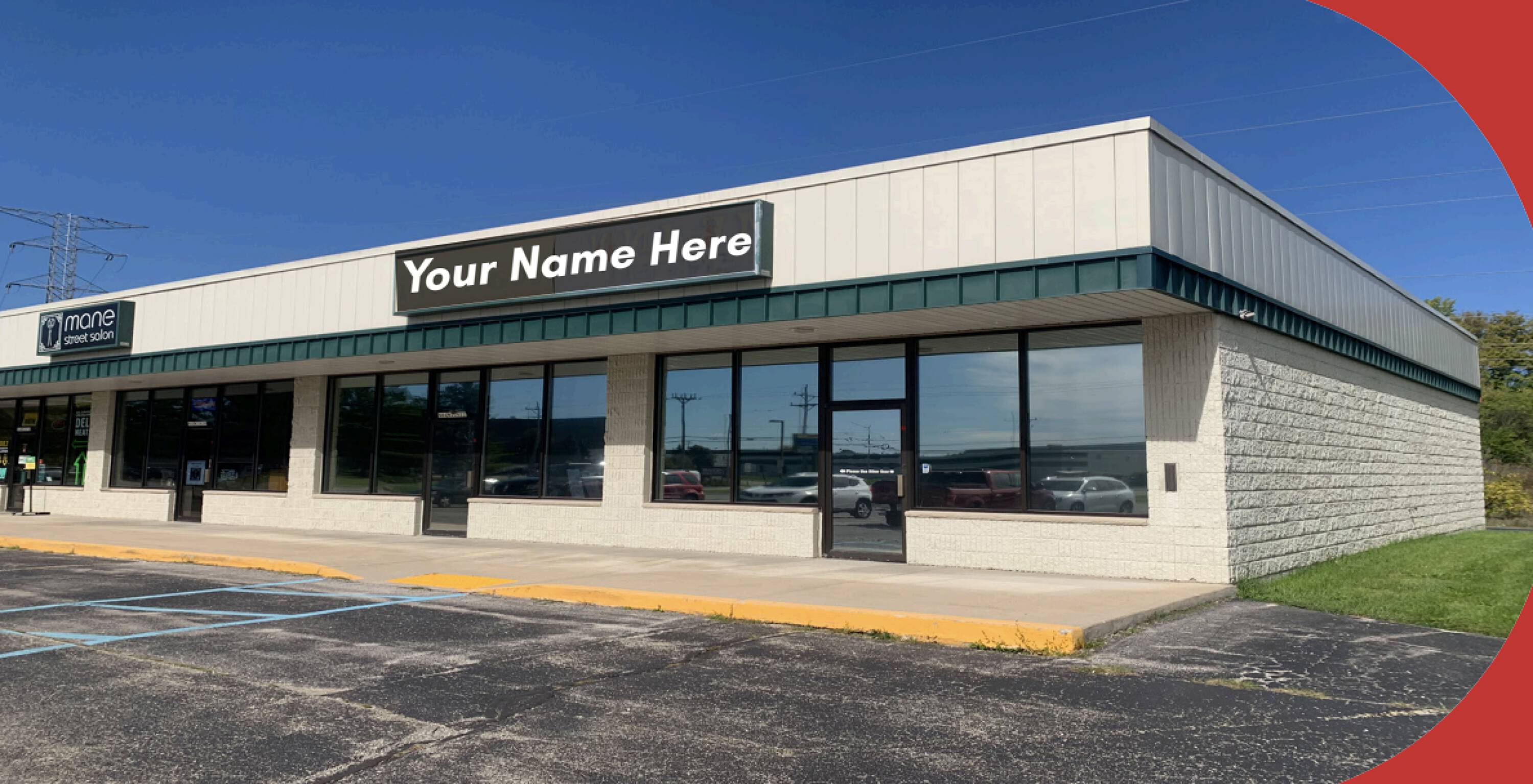 Prime Corner Retail Space for Lease in Sussex, WI