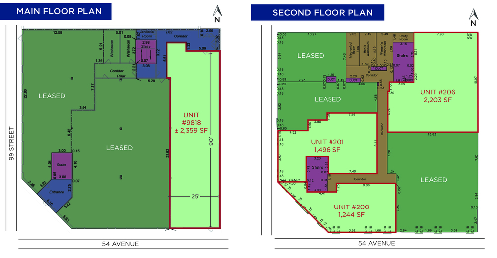 High Exposure Second Floor Office Space, 5405 99 Street Northwest, Edmonton, AB T6E 0A9, Canada