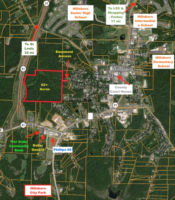 62 acres in Hillsboro MO, Hillsboro, MO 63050