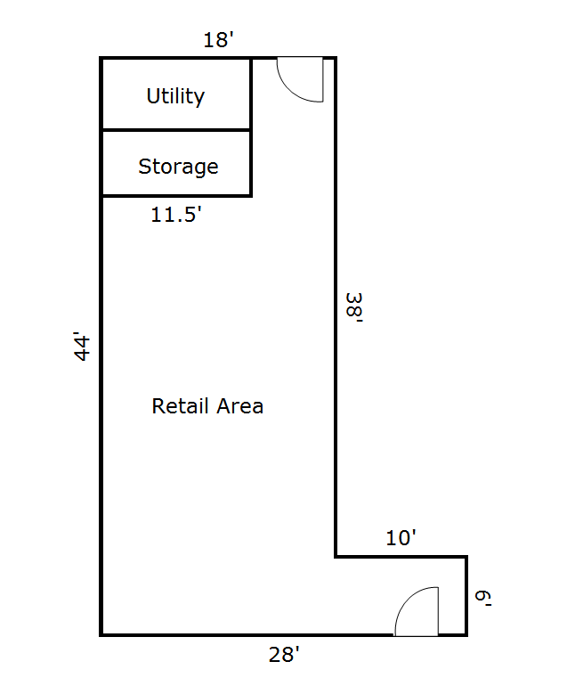 890 sq ft Southside Columbus retail or office space! 1505 Frebis Ave, Unit D, 1505 Frebis Avenue, Columbus, OH 43206