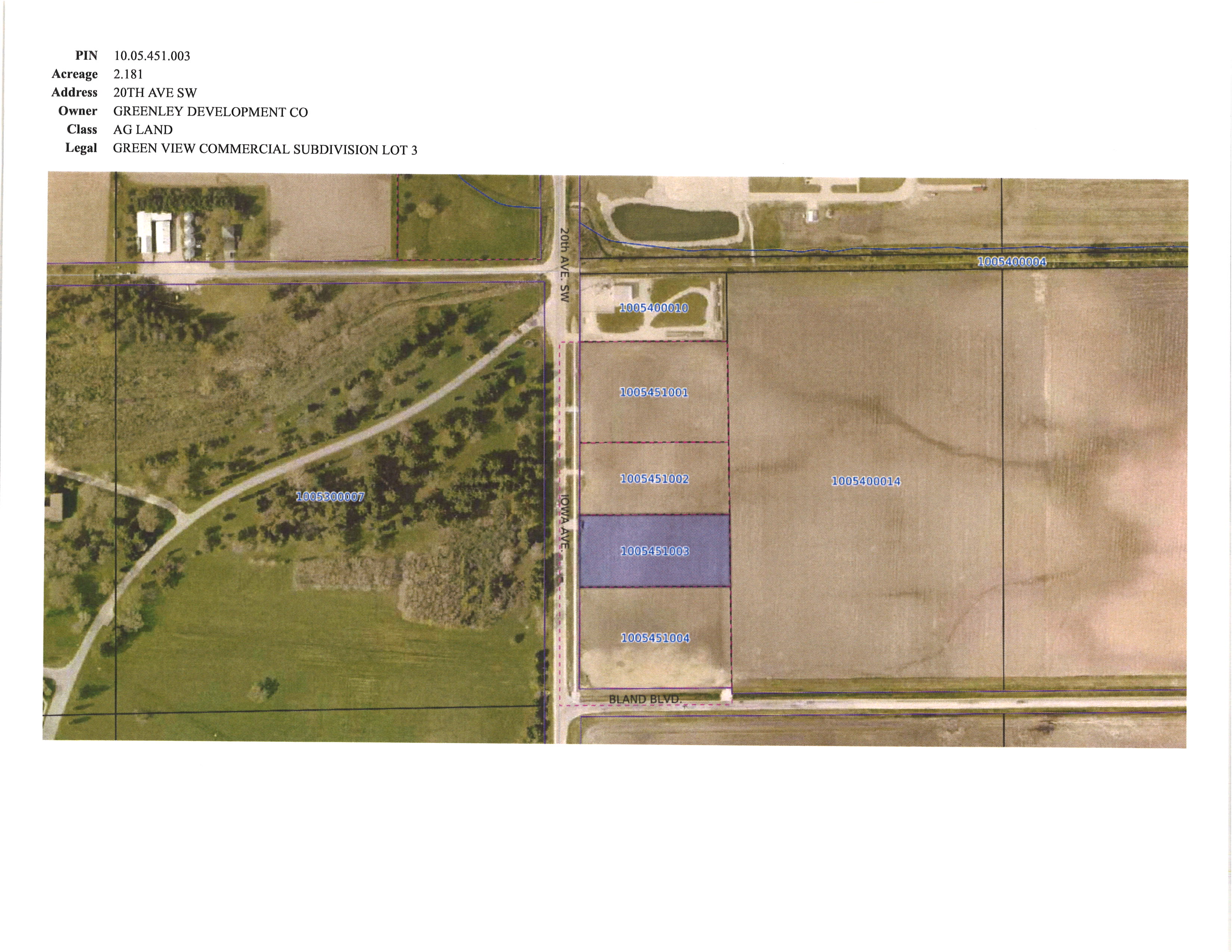 Green View Commercial Addition, 1050 20th Avenue Southwest, Independence, IA 50644
