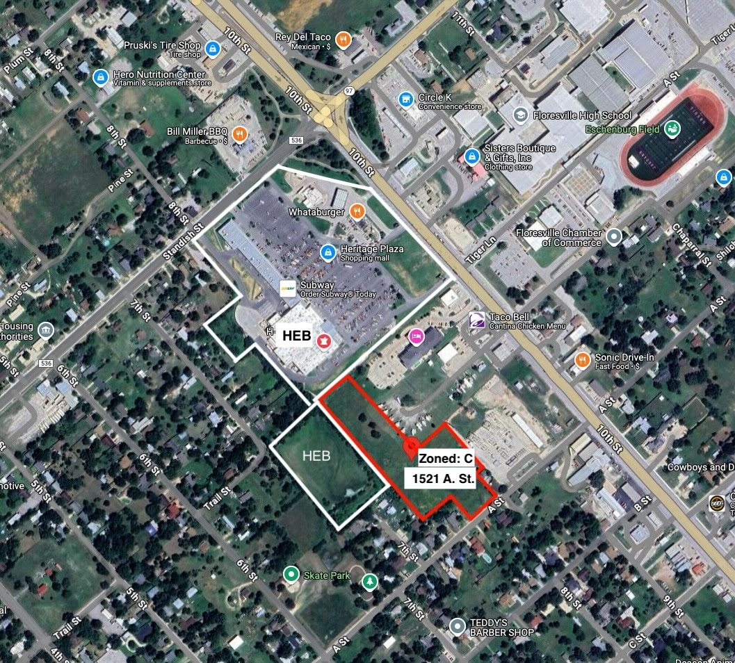 1521 A. St (5.58 +/- Acres), 1101-1199 7th Street, Floresville, TX 78114