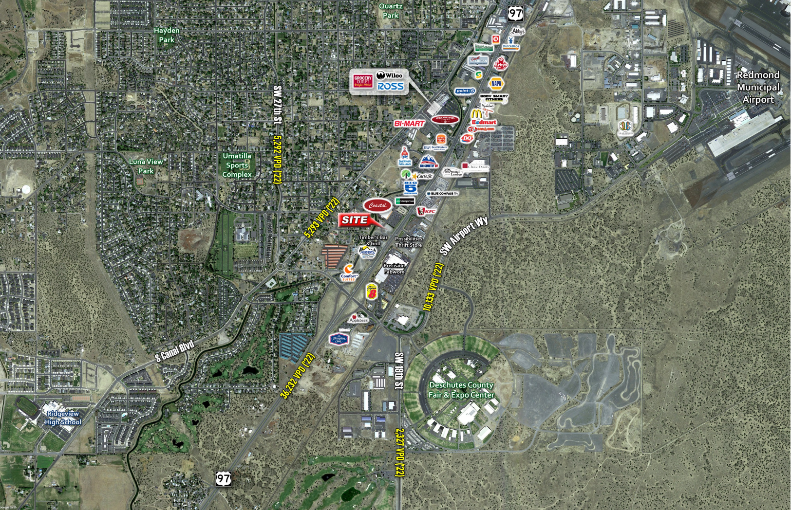 Highway 97 Commercial Land, 3231 South Highway 97, Redmond, OR 97756