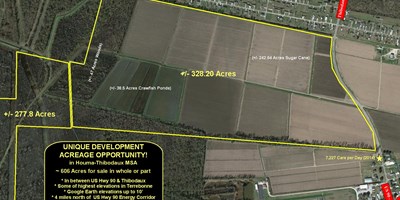 451 Main Project Ducros Plantation - 606 Acres in Houma-Thib MSA