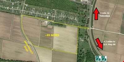 +/- 82 acres in North Terrebonne just South of Thibodaux
