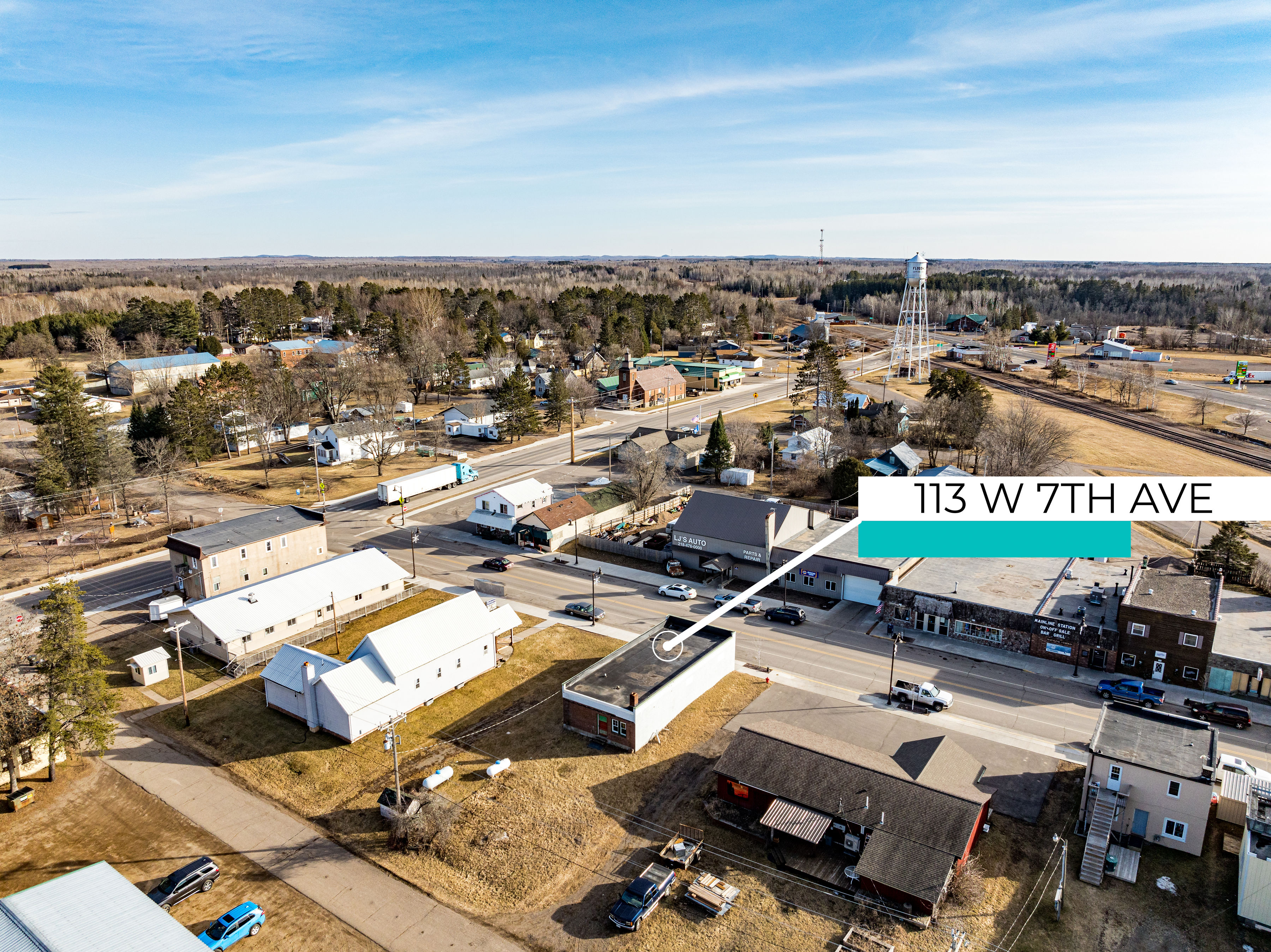 Solid Retail Location|113 W 7th Ave Floodwood, MN 55736, 113 West 7th Avenue, Floodwood, MN 55736