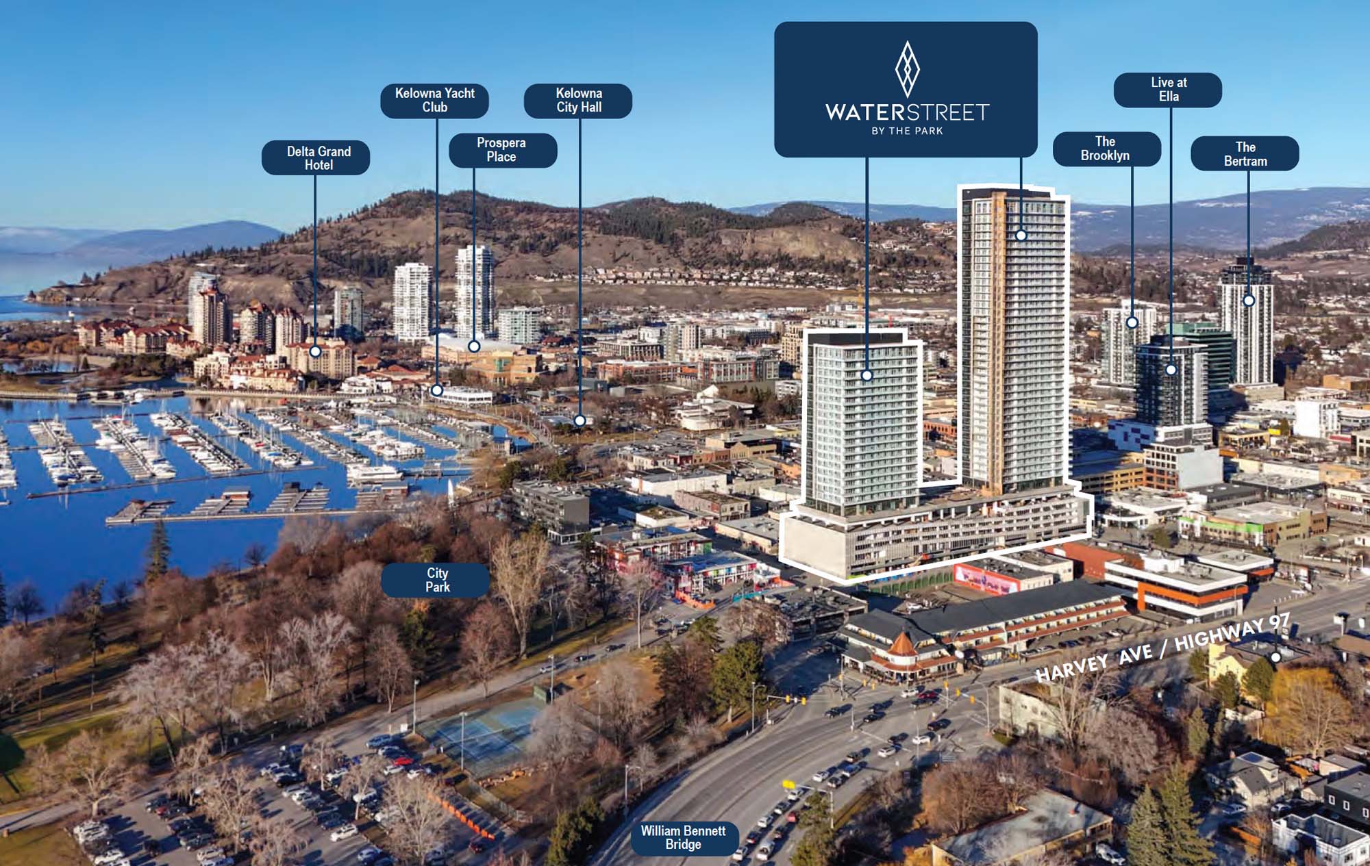 High profile commercial opportunities at Water Street by the Park, 1626 Water Street, Kelowna, BC, Canada