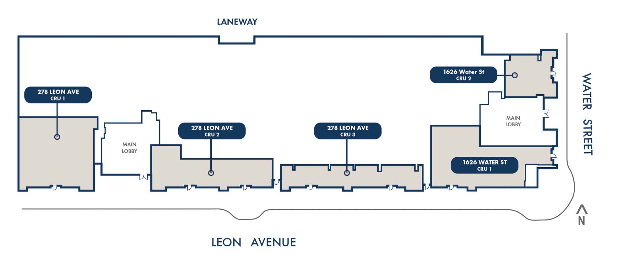 High profile commercial opportunities at Water Street by the Park, 1626 Water Street, Kelowna, BC, Canada
