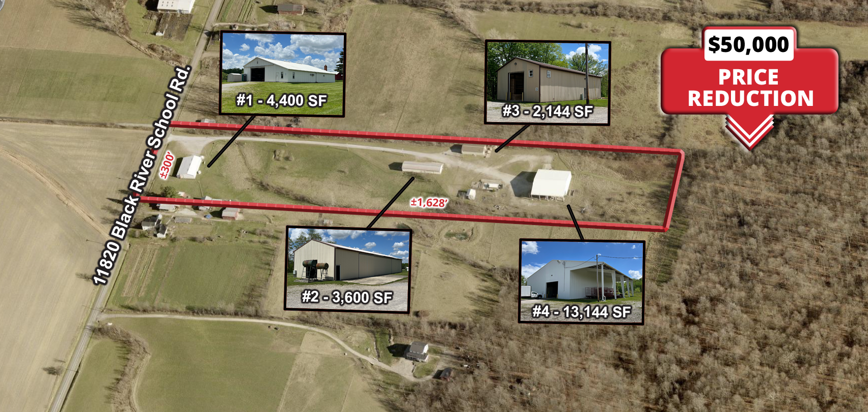 4 Industrial Warehouses On 11+ Acres For Sale