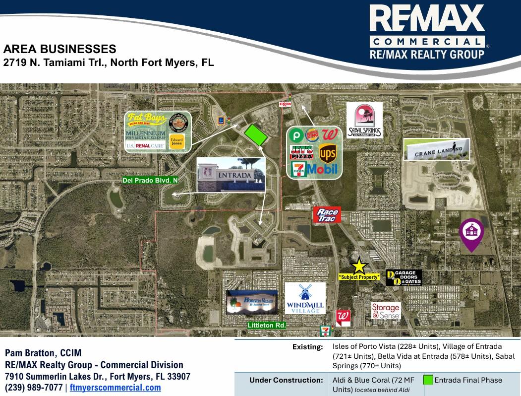 1/2 acre Fenced acreage w/ Bldg/Warehouse, 2719 N. Tamiami Trail, North Fort Myers, FL 33903