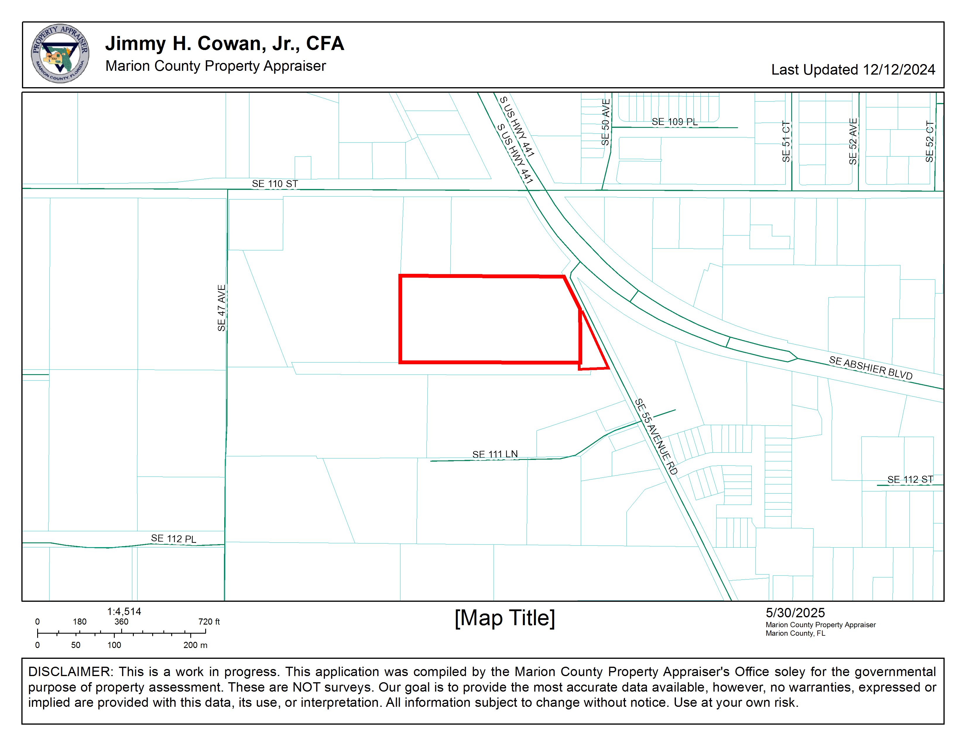 5.15 Acres Zoned B-2 in the City of Belleview, 11090 Southeast 55th Avenue Road, Belleview, FL 34420
