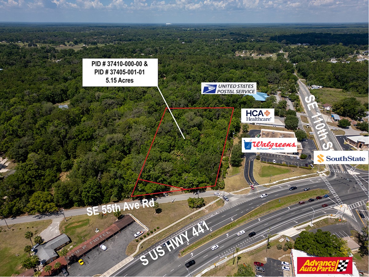 5.09 Acres Zoned B-2 in the City of Belleview, 11144 Southeast 55th Avenue Road, Belleview, FL 34420