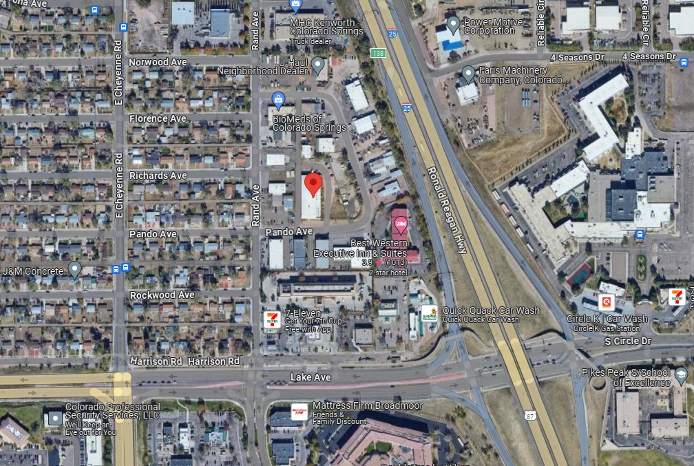 Industrial Warehouse, 1440 Pando Avenue, Colorado Springs, CO 80905