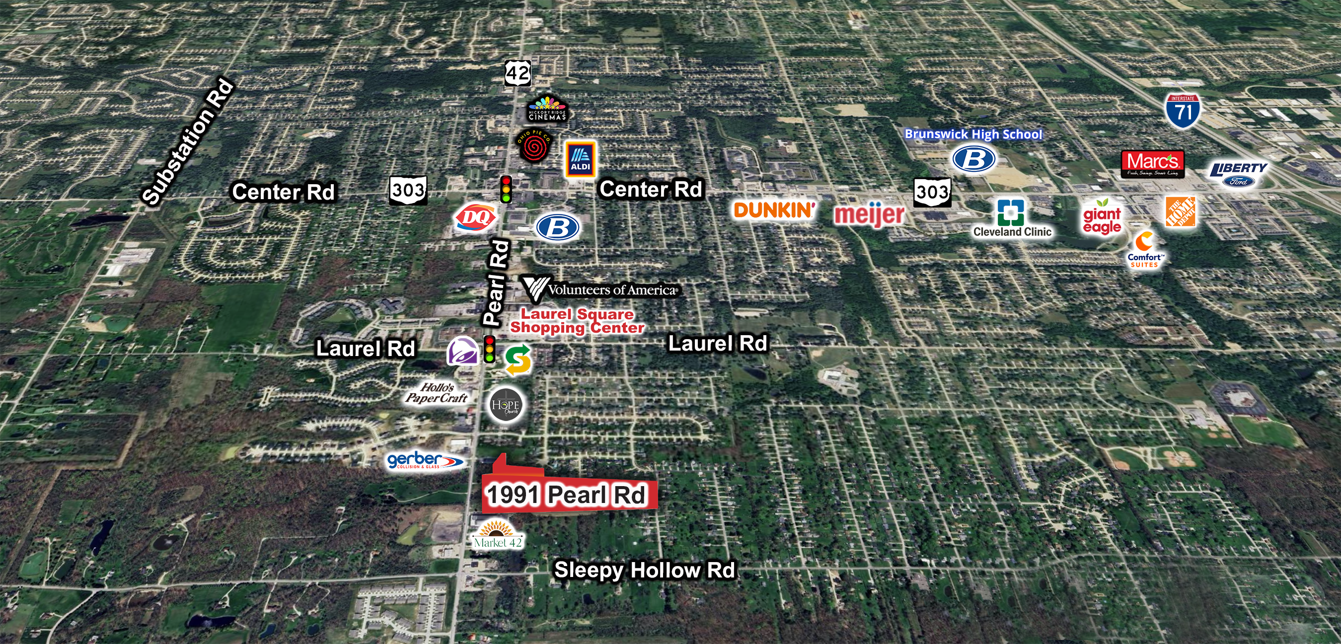 Vacant Land 1.31 Acres for Sale, 1991 Pearl Road, Brunswick, OH 44256