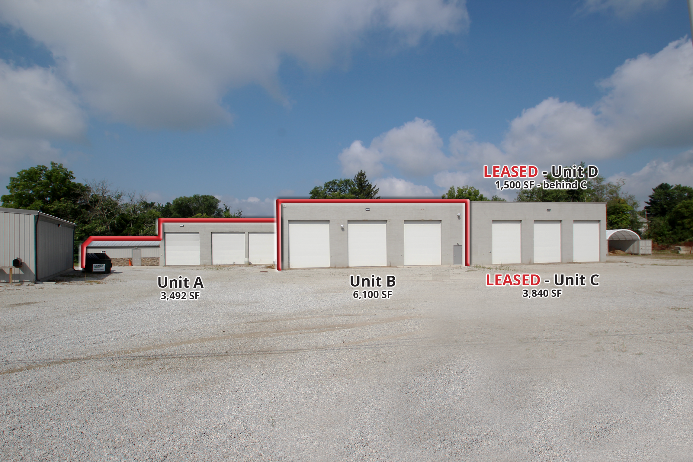 3,492 SF - 9,592 SF Industrial Flex Space Available