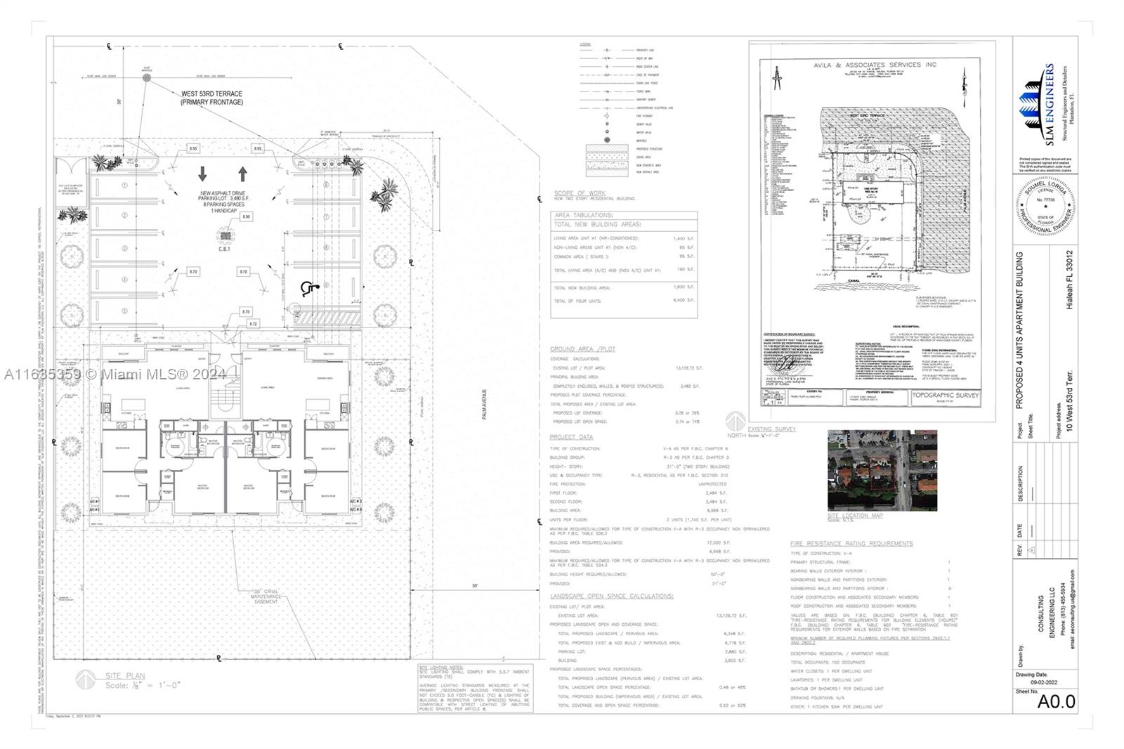 Hialeah Multifamily development site, 10 West 53rd Terrace, Hialeah, FL 33012