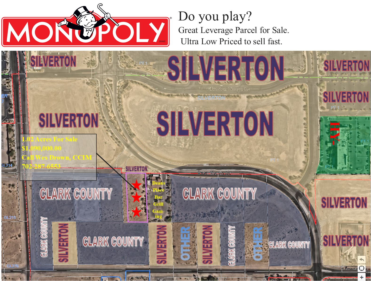 Commercial Lot next to Silverton Lodge Casino, Dean Martin Dr, Las Vegas, NV 89139