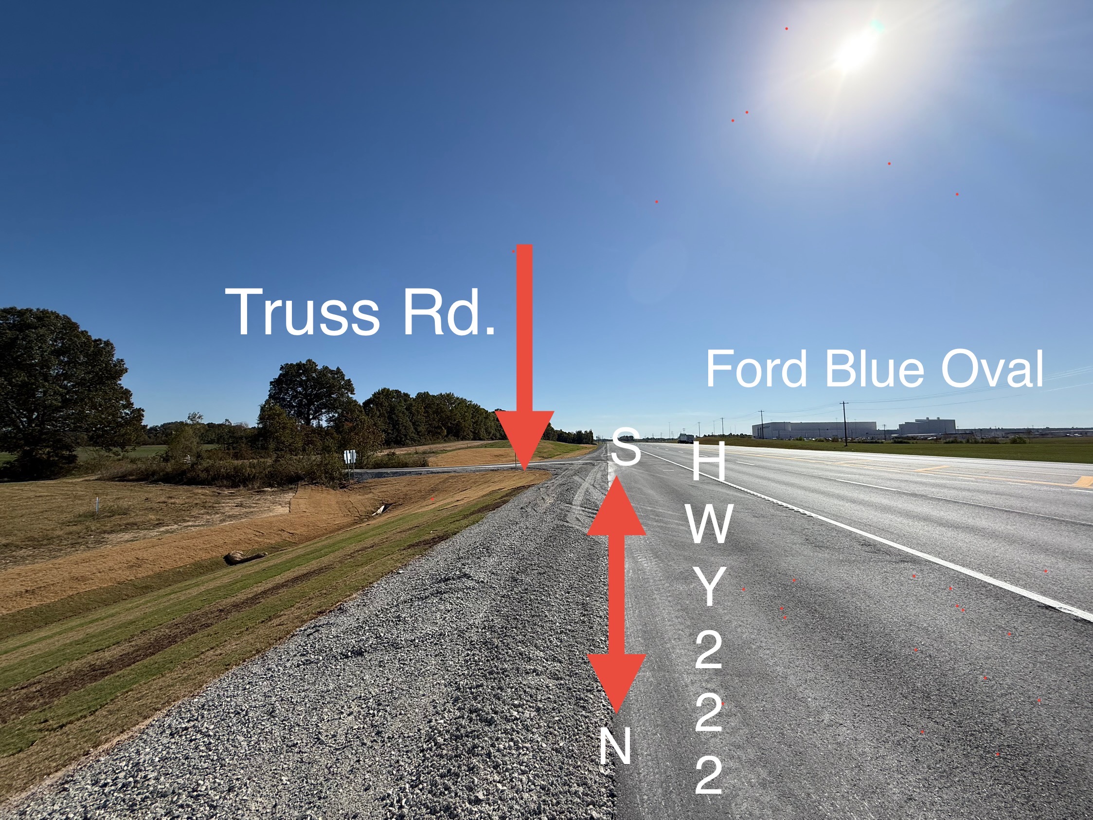 0 Hwy 222 - 1.24 Acres - Across from Ford Blue Oval , Stanton, TN 38069