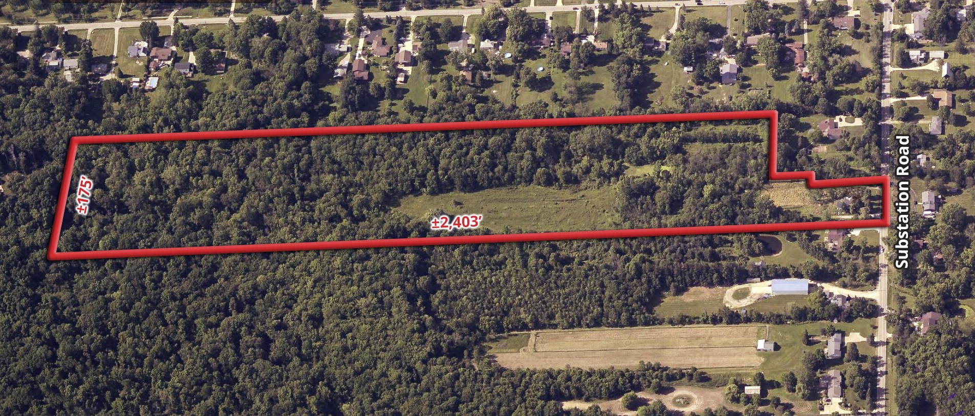 Redevelopment Large Tract of Wooded Land for Sale