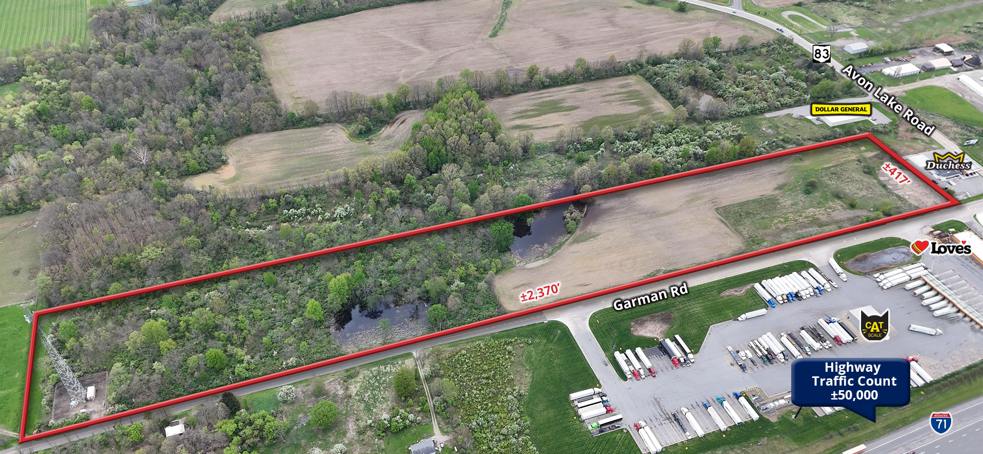 Large Commercial Tract of Land off Highway