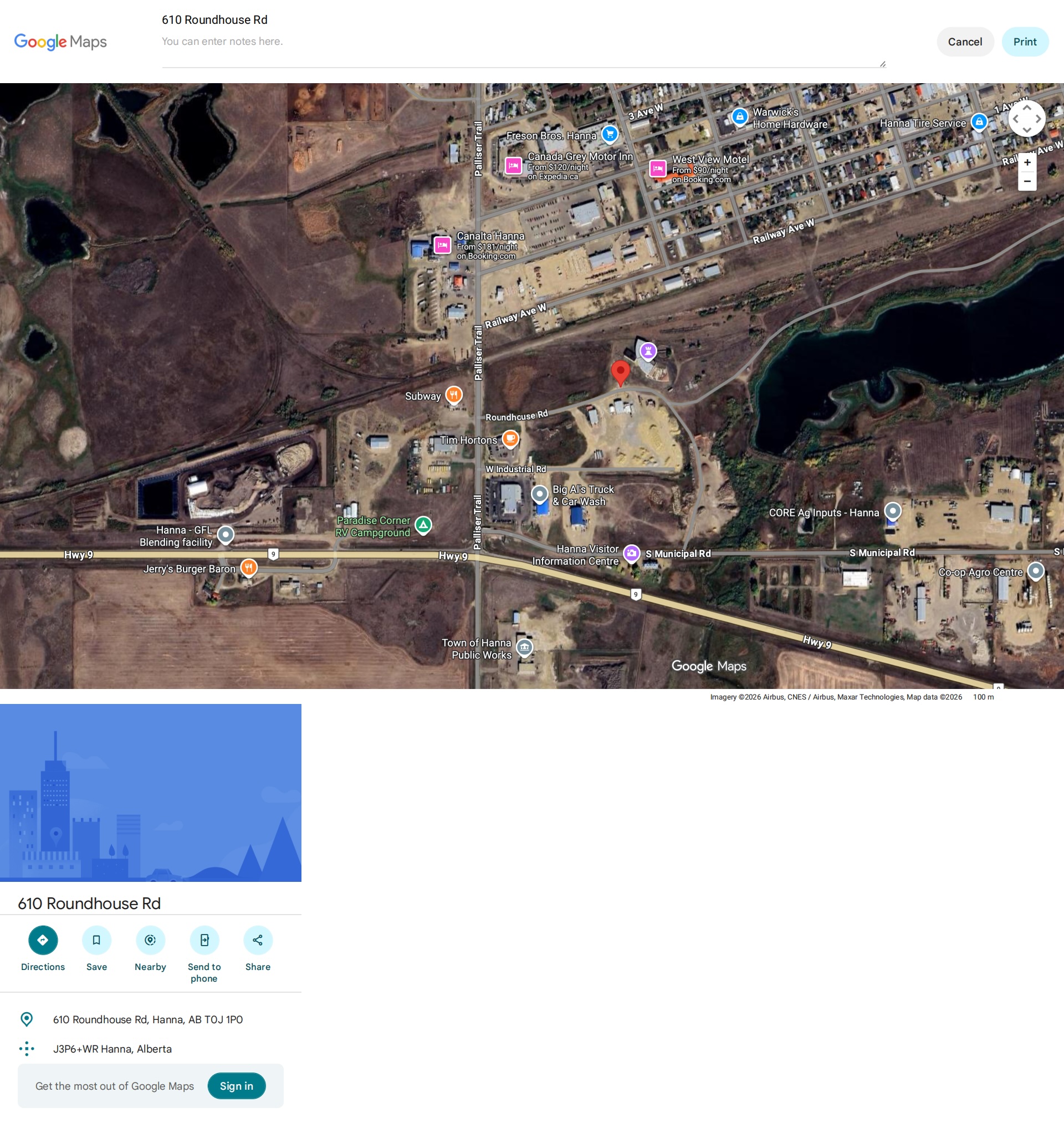 610 Roundhouse Road, Hanna, AB T0J 1P0, Canada