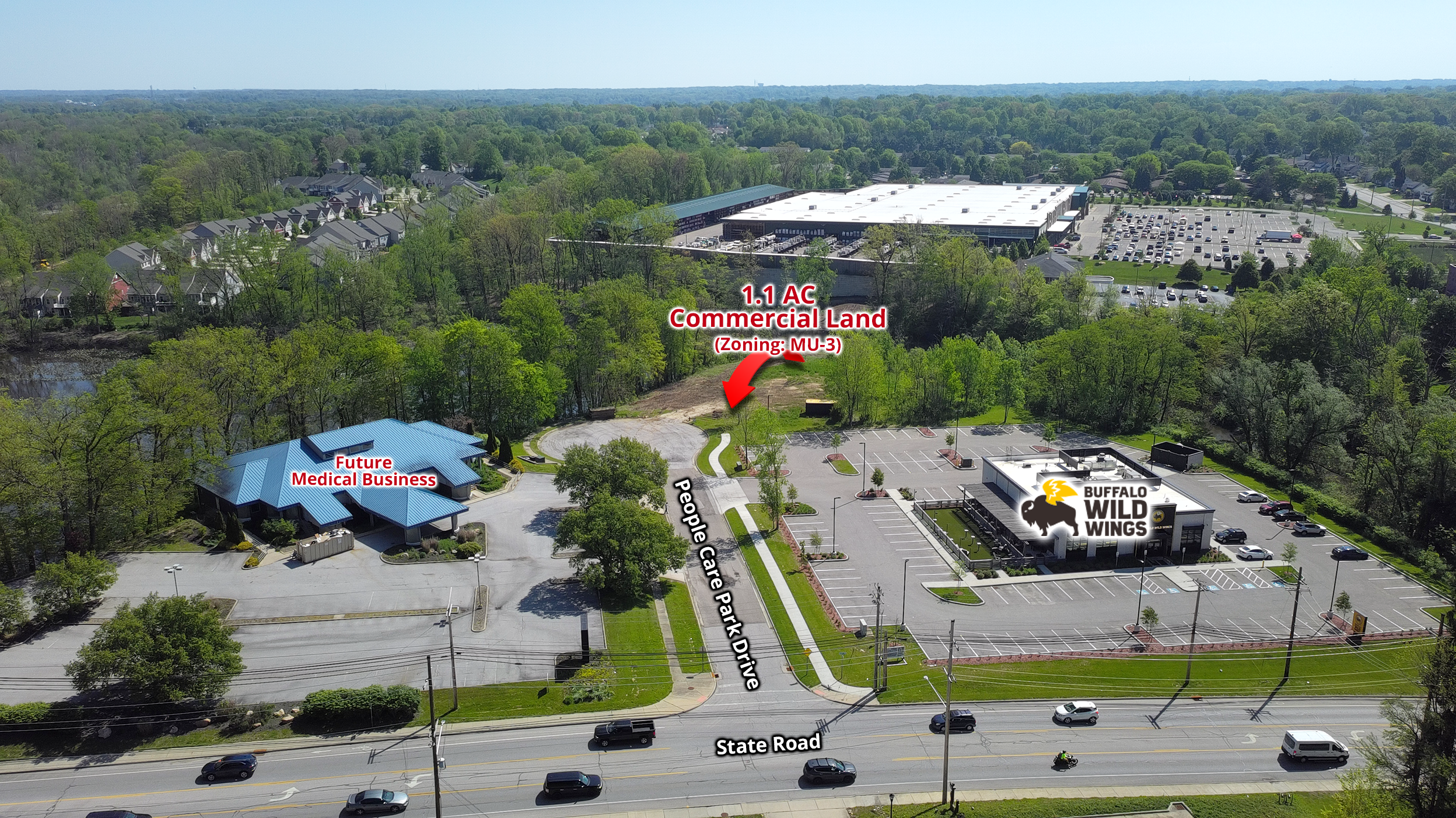 1.1 AC of High Traffic Commercial Land for Sale