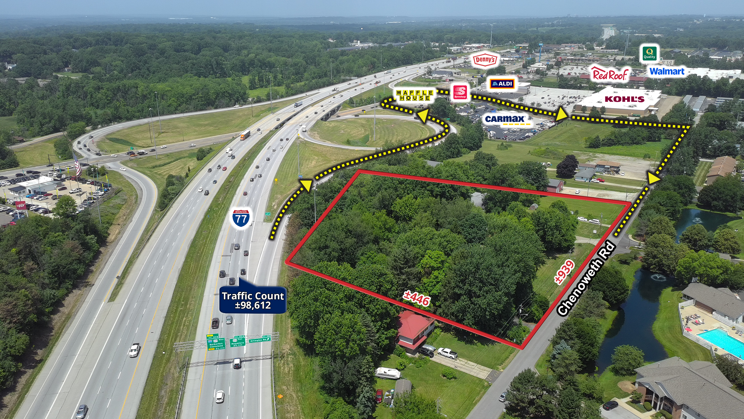 Rare Highway Visible Commercial Land