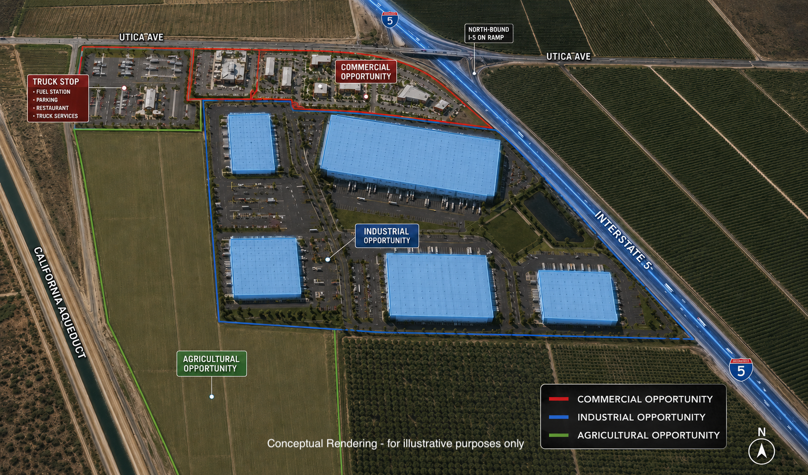 414+ Acre I-5 Logistics, Industrial & Energy Campus 