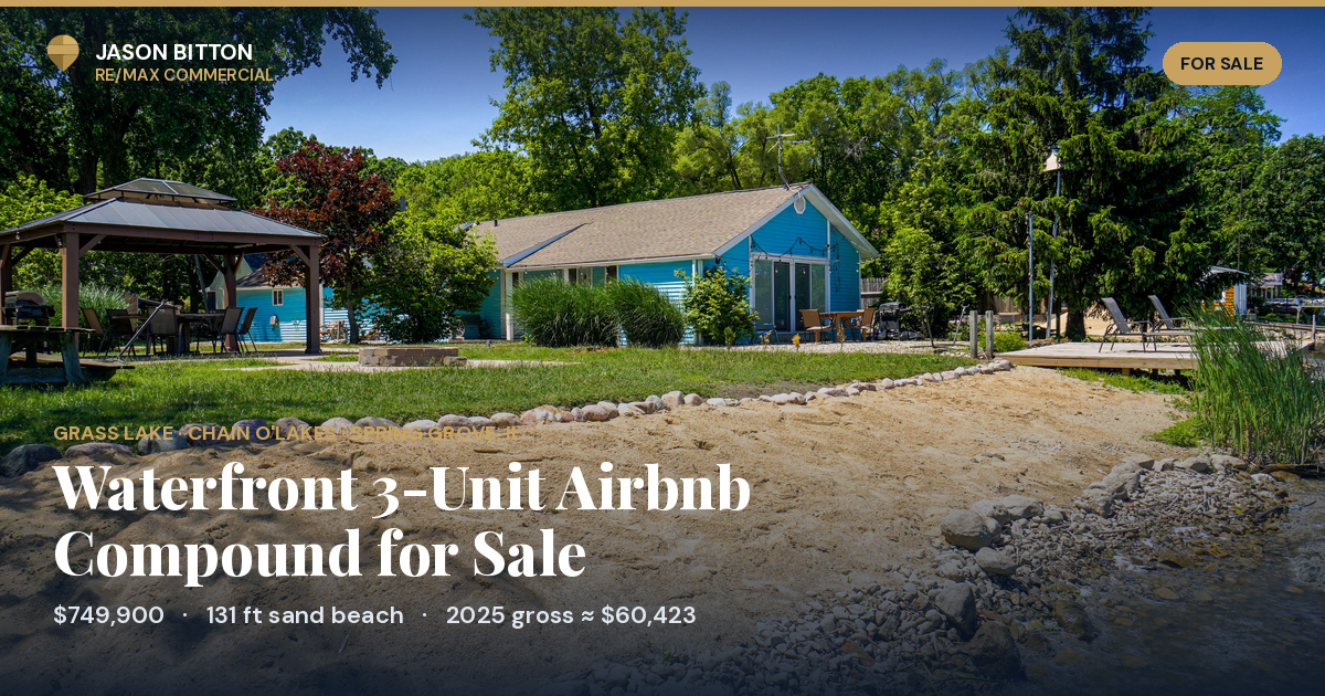 The Lake-Heim: waterfront 3-unit short-term-rental… — Sale in Spring Grove, IL, photo 1 of 4