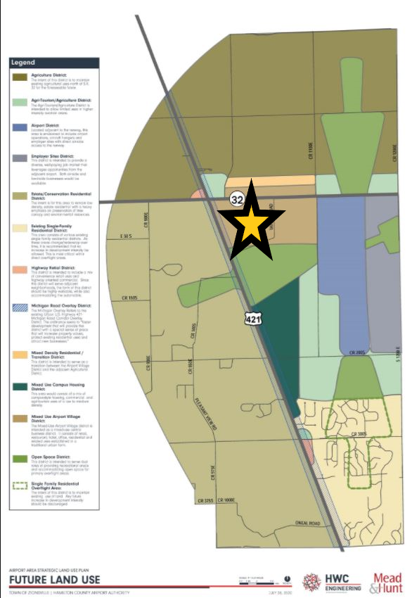 Zionsville Indiana Airport District Development