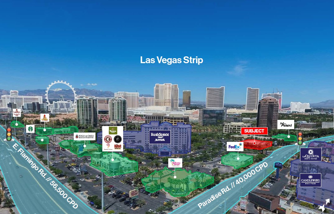 Retail @ Hughes Center - Flamingo and Paradise Rd / adjacent to Las Vegas Strip