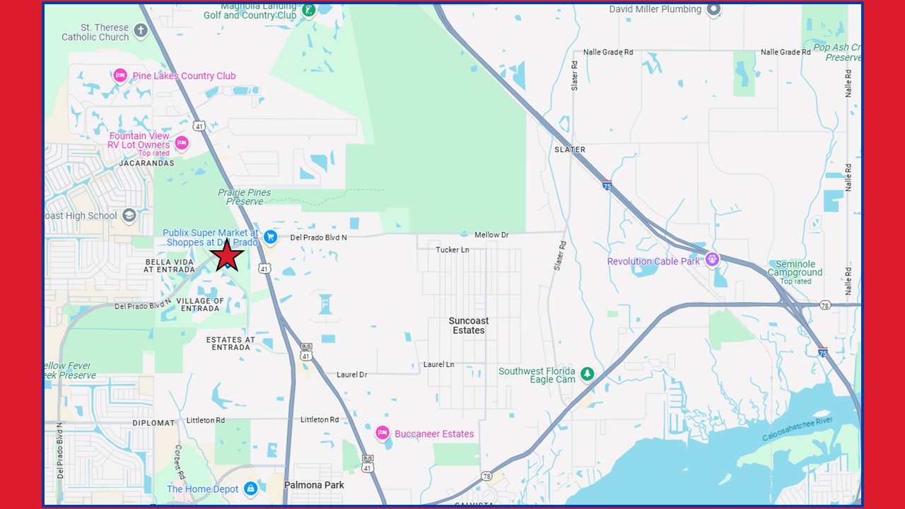 FOR SALE Commercial Corner in Cape Coral, Del Prado Boulevard, Cape Coral, FL 33909